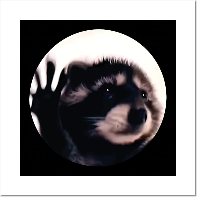 Damen Pedro Racoon Dance Popular Internet Meme RACOON DAY Wall Art by l designs